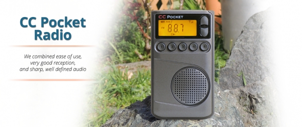 CC Pocket Rádio receptor portátil com AM, e tempo #CCPKT - Radiohaus