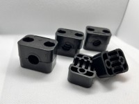 RHC12-12mm Plastic (Polypropylene) Clamps for Amateur Radio Antenna Elements, Set of 4 Pair DXpander - Zoom
