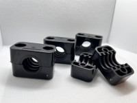 RHC19-19mm Plastic (Polypropylene) Clamps for Amateur Radio Antenna Elements, Set of 4 Pair DXpander - Zoom